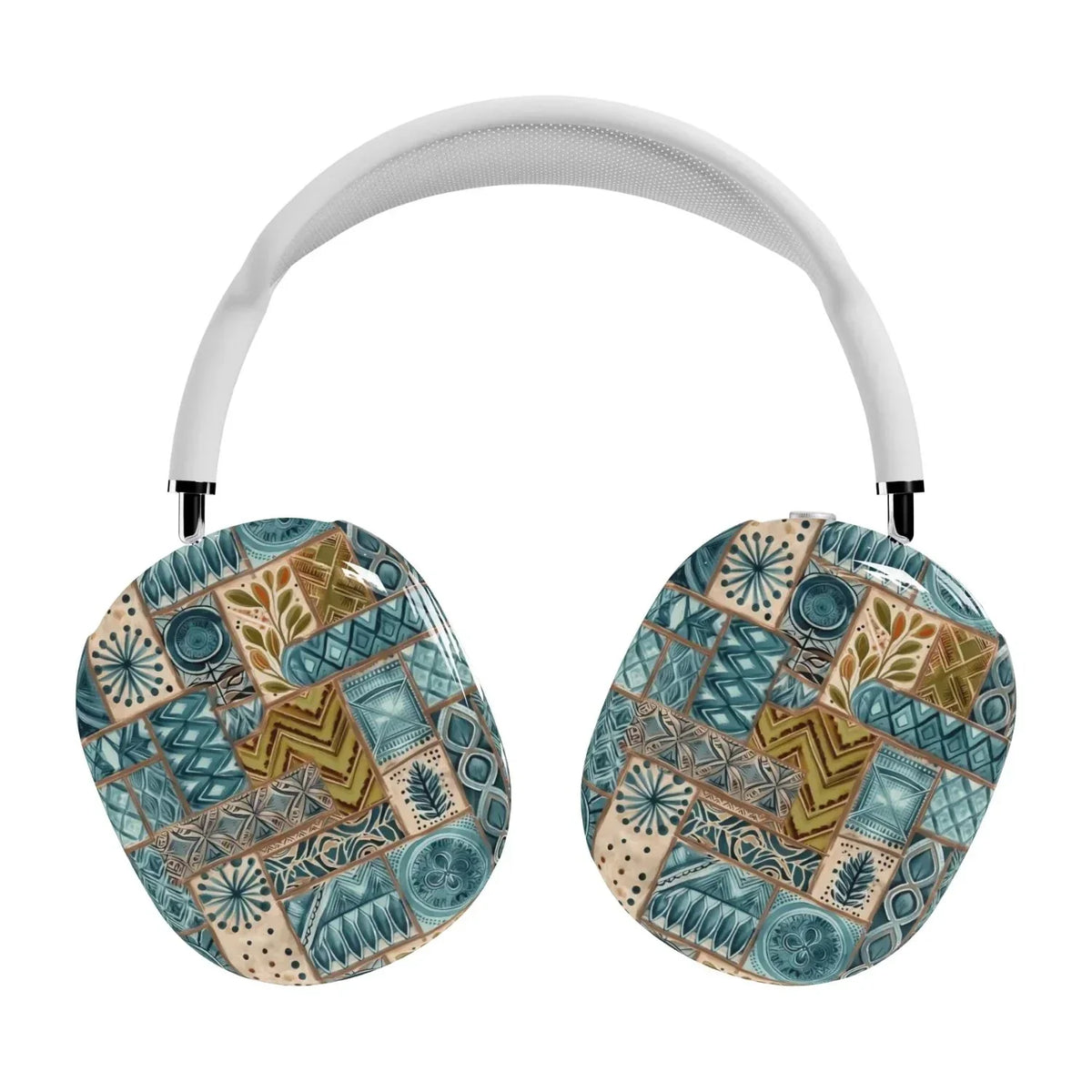Lagoon Current Tapa Cloth AirPods Max Case - The Global Wanderer