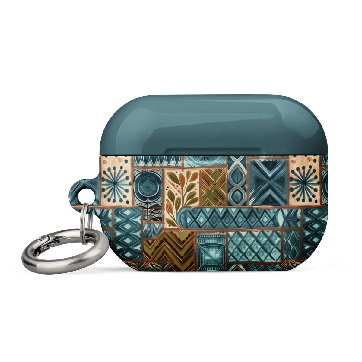Lagoon Current Tapa Cloth AirPods Pro 2 Case - The Global Wanderer