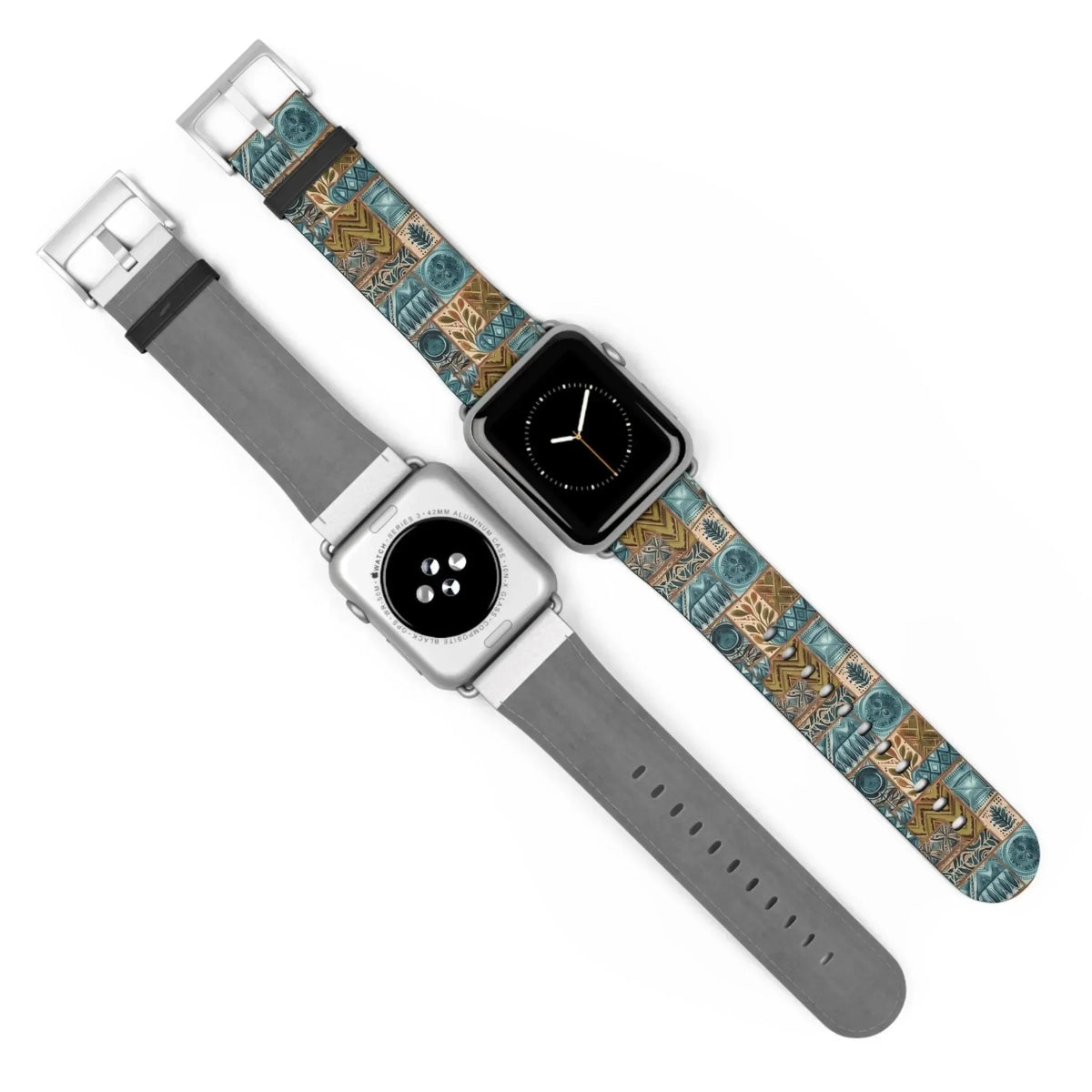 Lagoon Current Tapa Cloth Apple Watch Band - The Global Wanderer