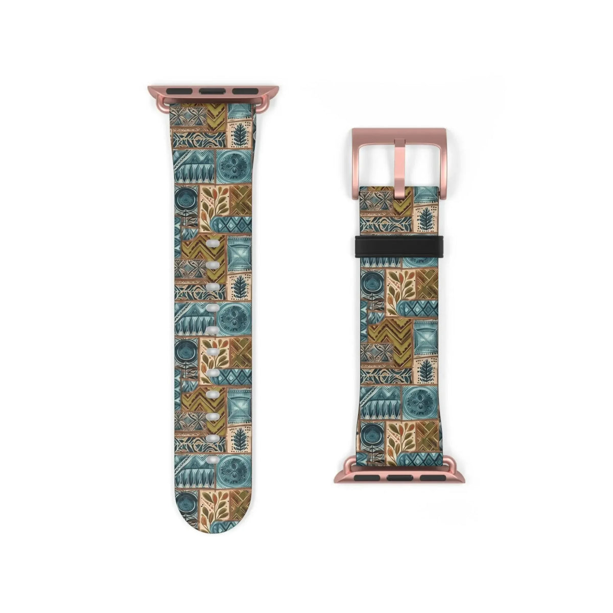 Lagoon Current Tapa Cloth Apple Watch Band - The Global Wanderer