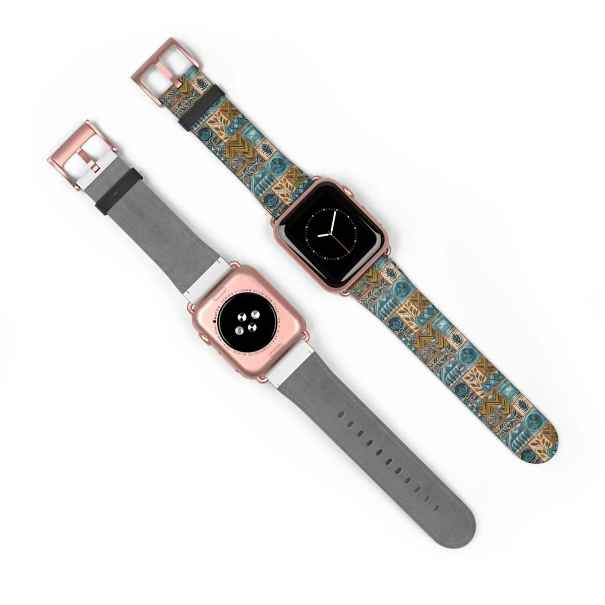 Lagoon Current Tapa Cloth Apple Watch Band - The Global Wanderer