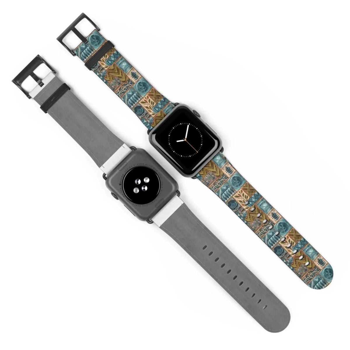 Lagoon Current Tapa Cloth Apple Watch Band - The Global Wanderer