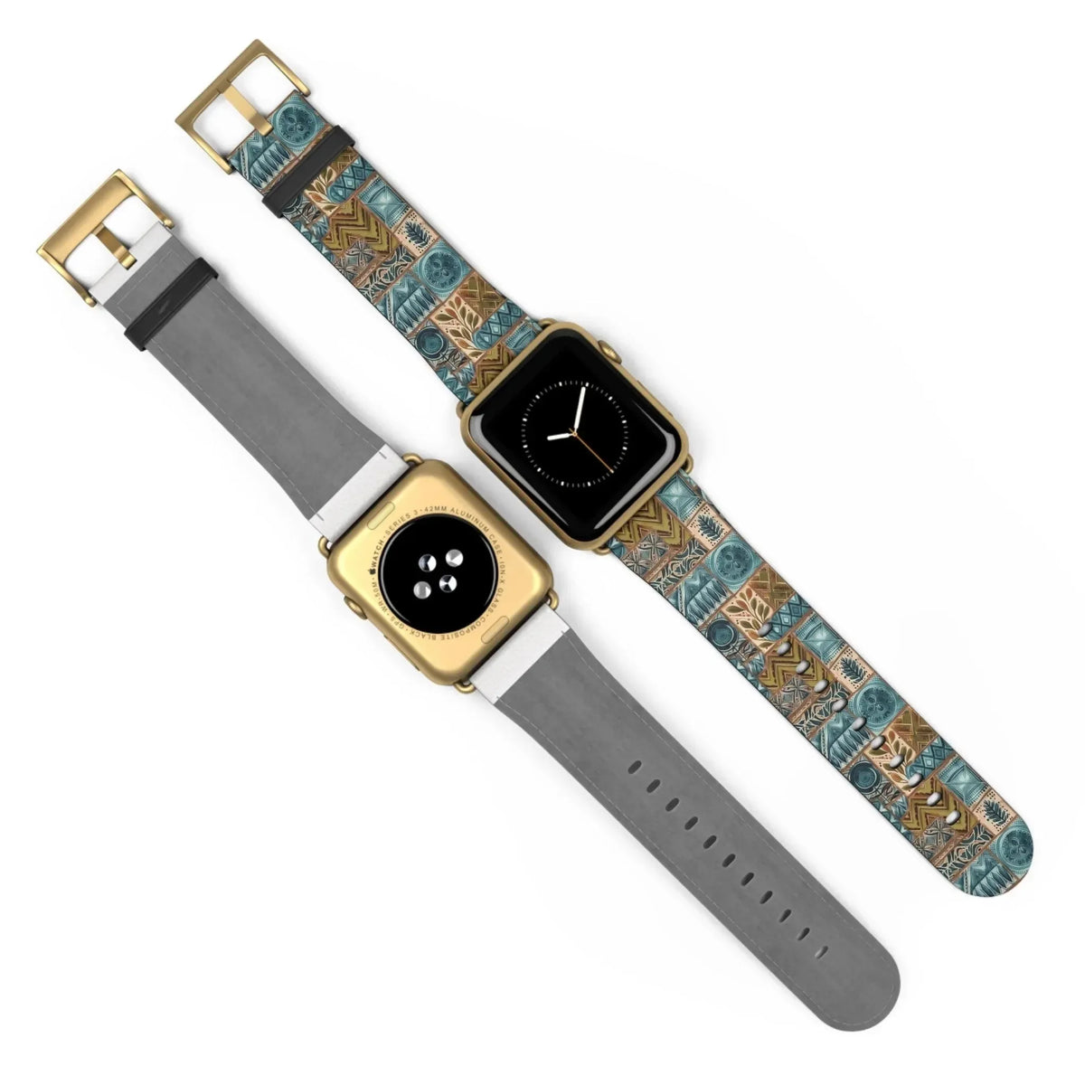 Lagoon Current Tapa Cloth Apple Watch Band - The Global Wanderer