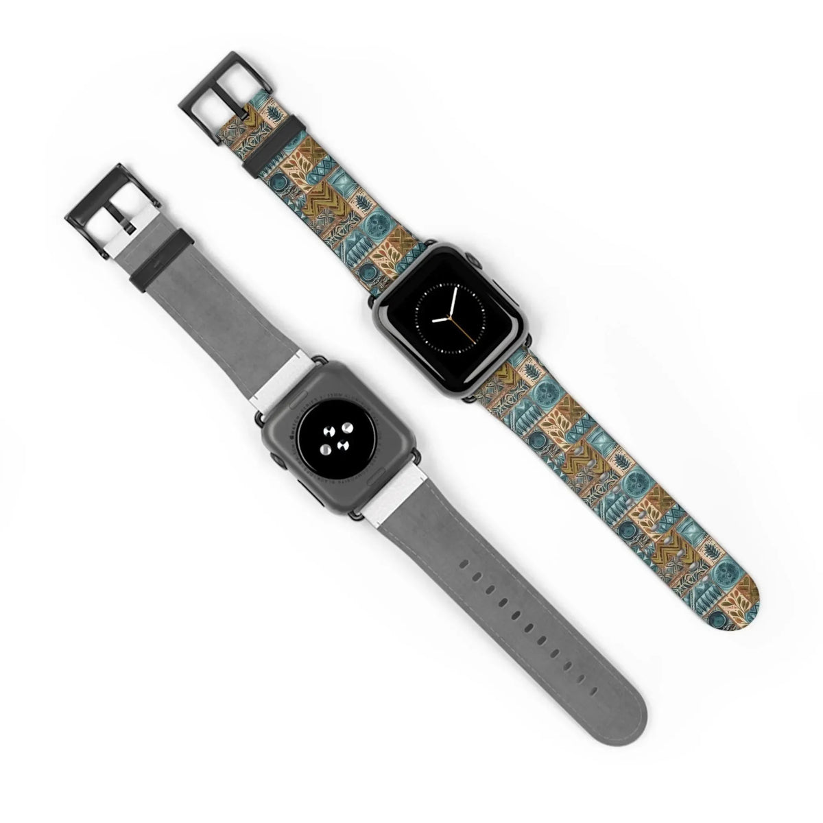 Lagoon Current Tapa Cloth Apple Watch Band - The Global Wanderer