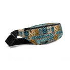 Lagoon Current Tapa Cloth Fanny Pack - The Global Wanderer