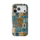 Lagoon Current Tapa Cloth iPhone Case - The Global Wanderer