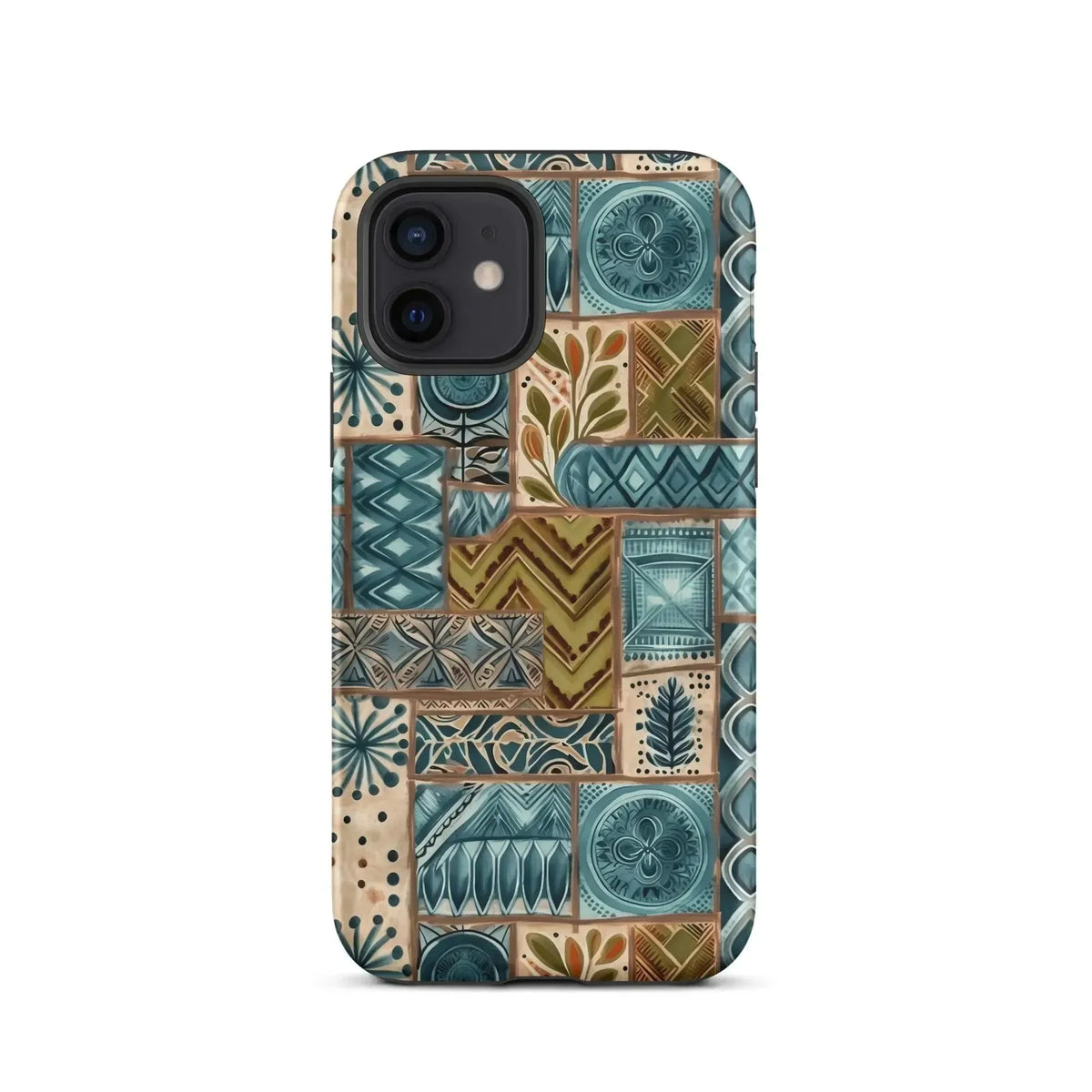 Lagoon Current Tapa Cloth iPhone Case - The Global Wanderer