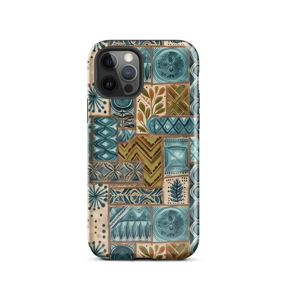 Lagoon Current Tapa Cloth iPhone Case - The Global Wanderer