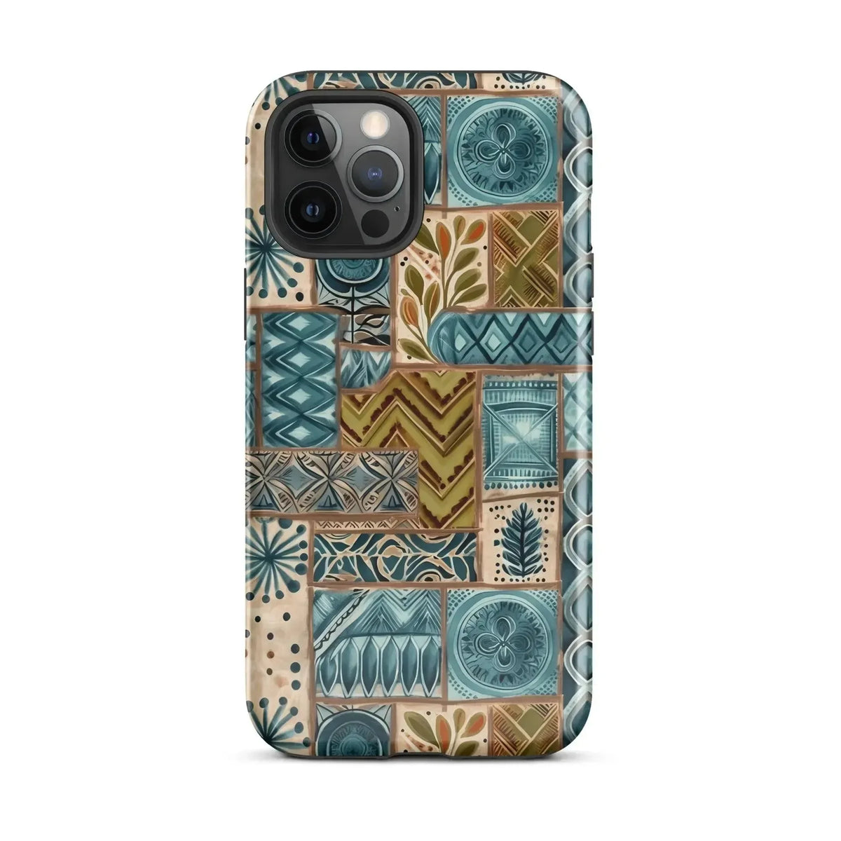 Lagoon Current Tapa Cloth iPhone Case - The Global Wanderer