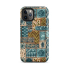 Lagoon Current Tapa Cloth iPhone Case - The Global Wanderer