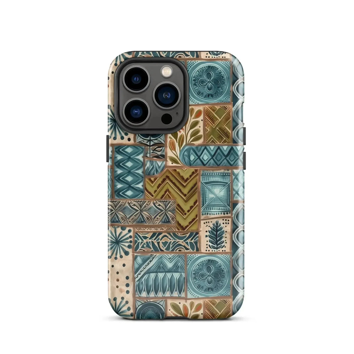 Lagoon Current Tapa Cloth iPhone Case - The Global Wanderer