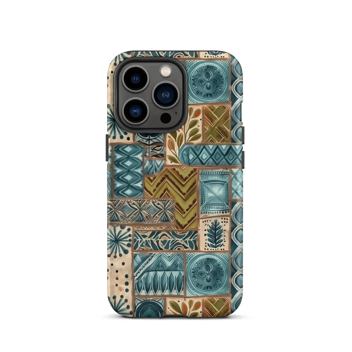 Lagoon Current Tapa Cloth iPhone Case - The Global Wanderer