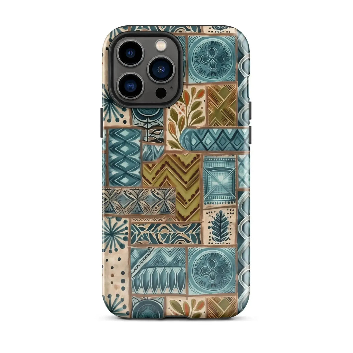 Lagoon Current Tapa Cloth iPhone Case - The Global Wanderer
