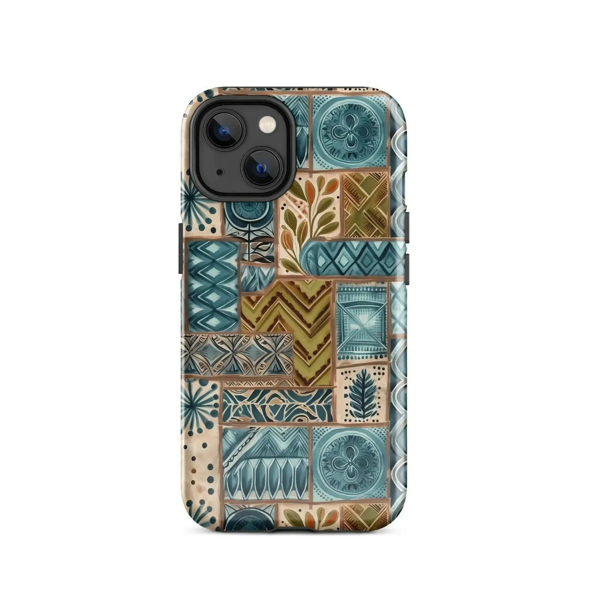 Lagoon Current Tapa Cloth iPhone Case - The Global Wanderer