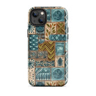 Lagoon Current Tapa Cloth iPhone Case - The Global Wanderer