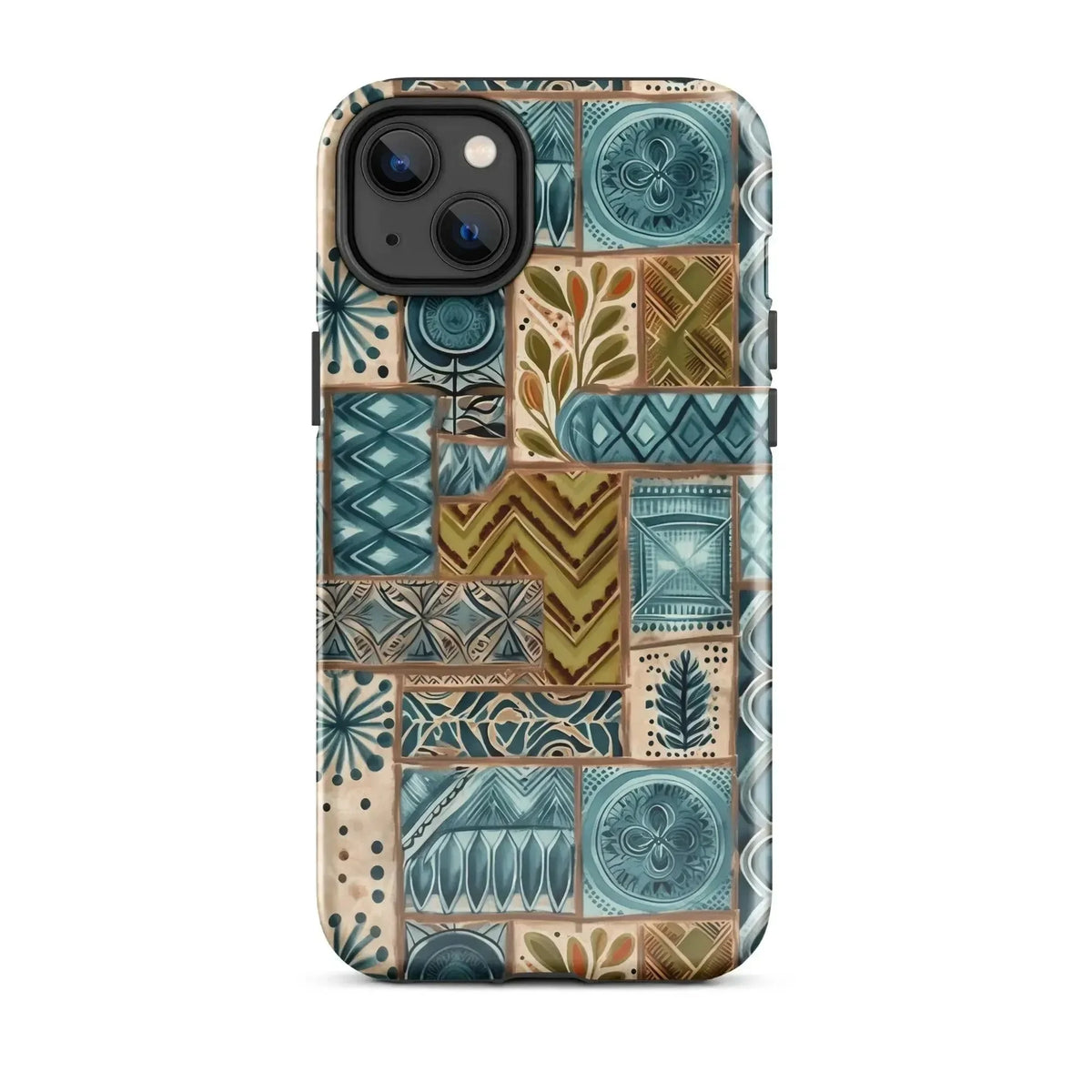 Lagoon Current Tapa Cloth iPhone Case - The Global Wanderer