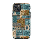 Lagoon Current Tapa Cloth iPhone Case - The Global Wanderer