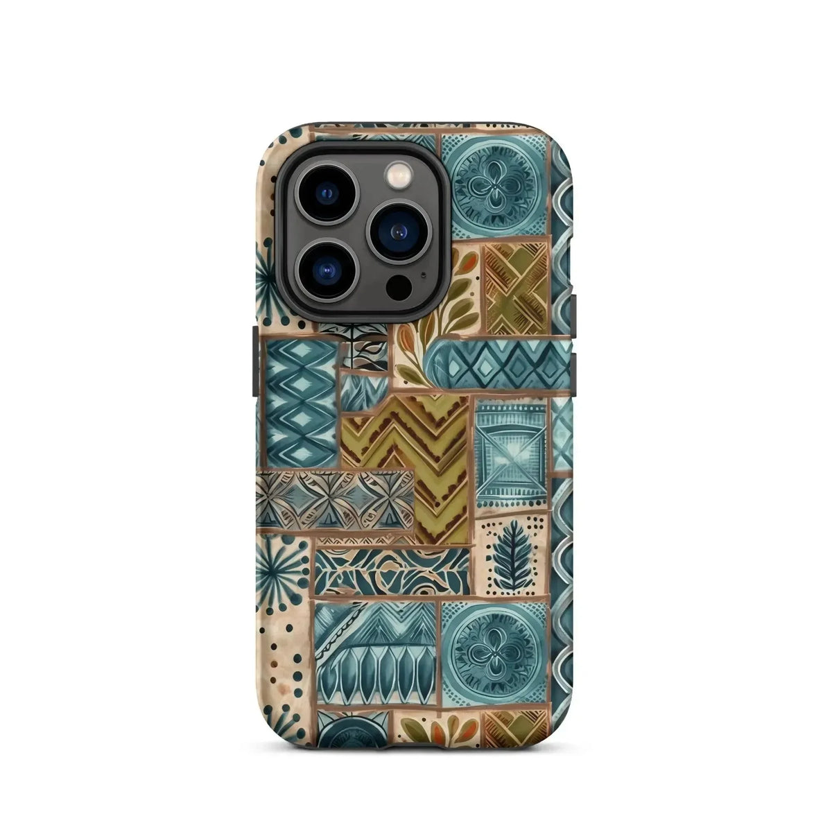 Lagoon Current Tapa Cloth iPhone Case - The Global Wanderer