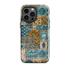 Lagoon Current Tapa Cloth iPhone Case - The Global Wanderer