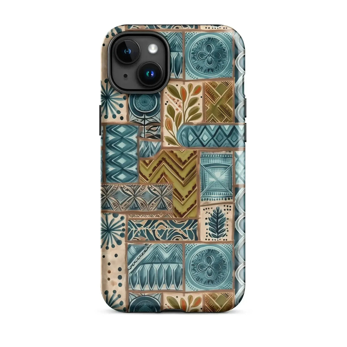 Lagoon Current Tapa Cloth iPhone Case - The Global Wanderer