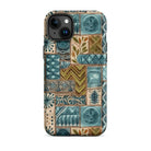 Lagoon Current Tapa Cloth iPhone Case - The Global Wanderer