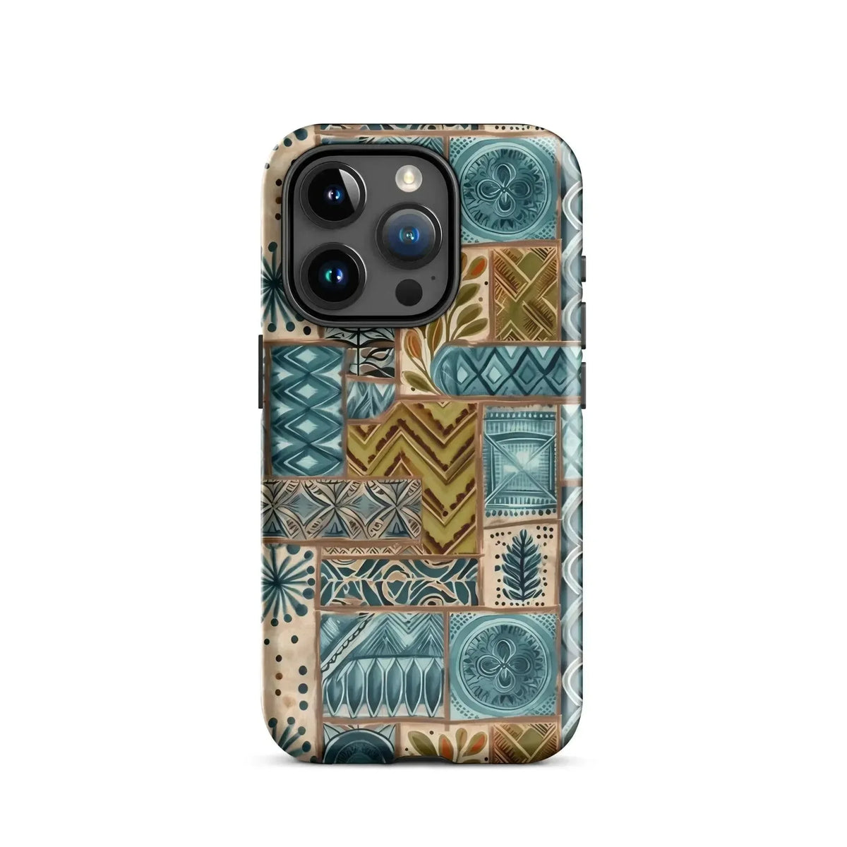 Lagoon Current Tapa Cloth iPhone Case - The Global Wanderer