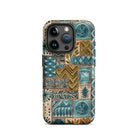 Lagoon Current Tapa Cloth iPhone Case - The Global Wanderer