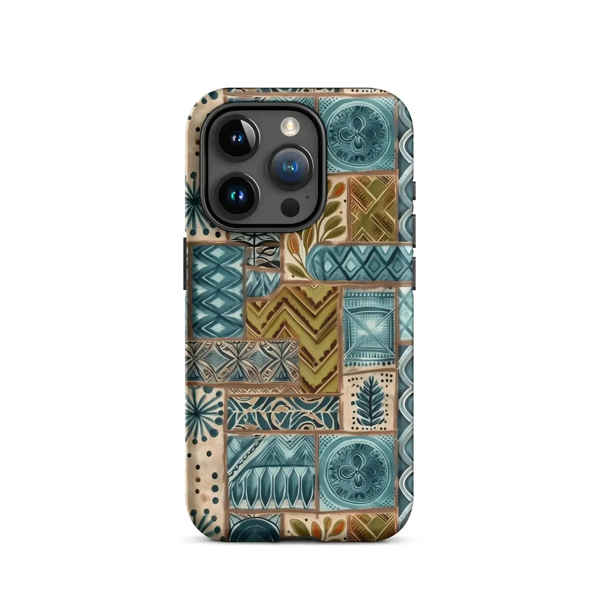 Lagoon Current Tapa Cloth iPhone Case - The Global Wanderer
