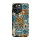 Lagoon Current Tapa Cloth iPhone Case - The Global Wanderer