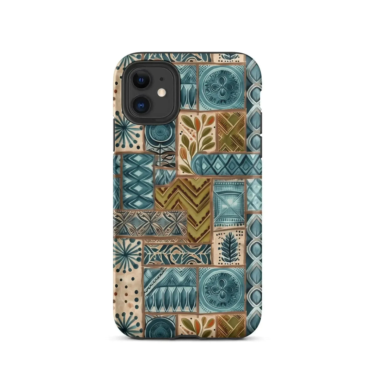 Lagoon Current Tapa Cloth iPhone Case - The Global Wanderer