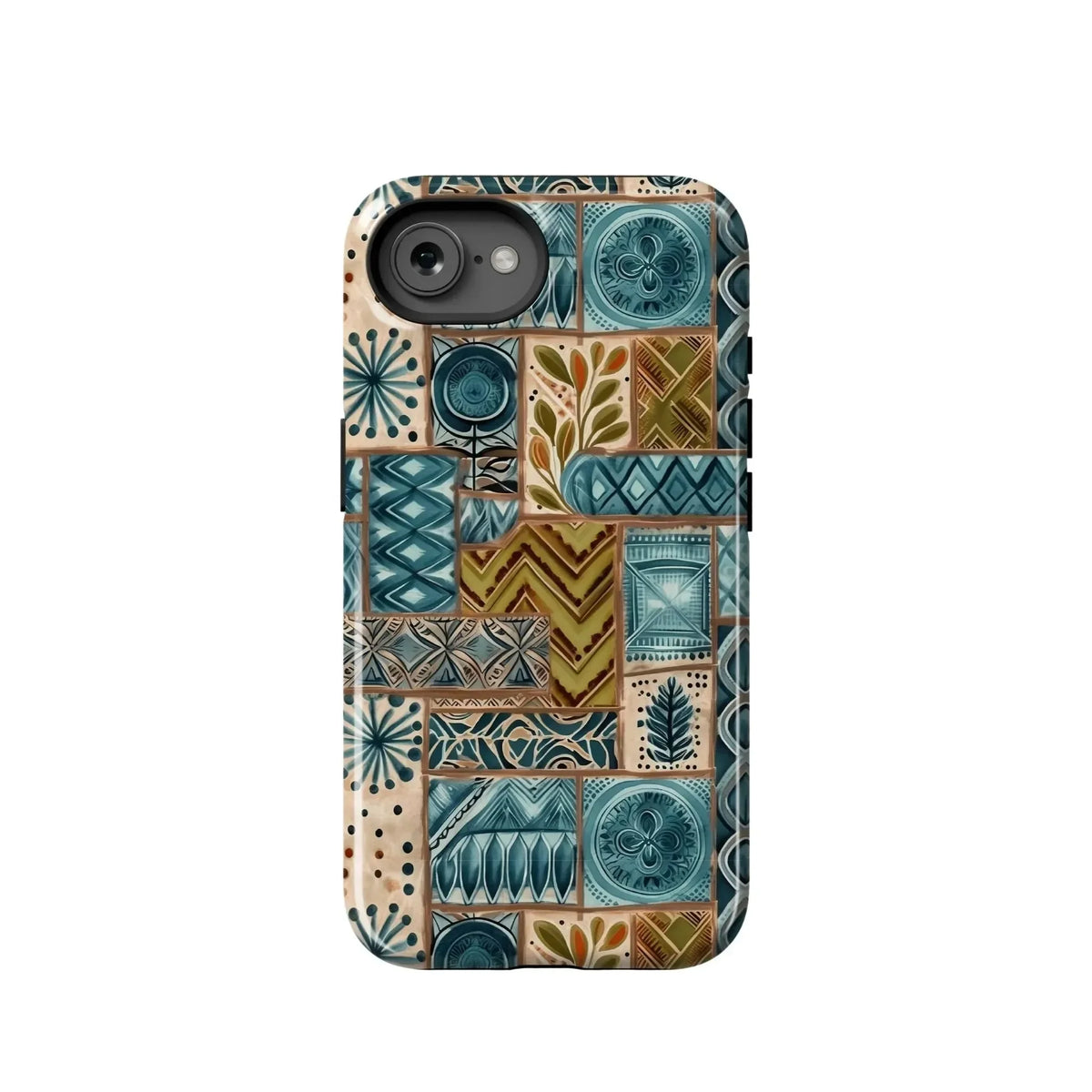 Lagoon Current Tapa Cloth iPhone Case - The Global Wanderer