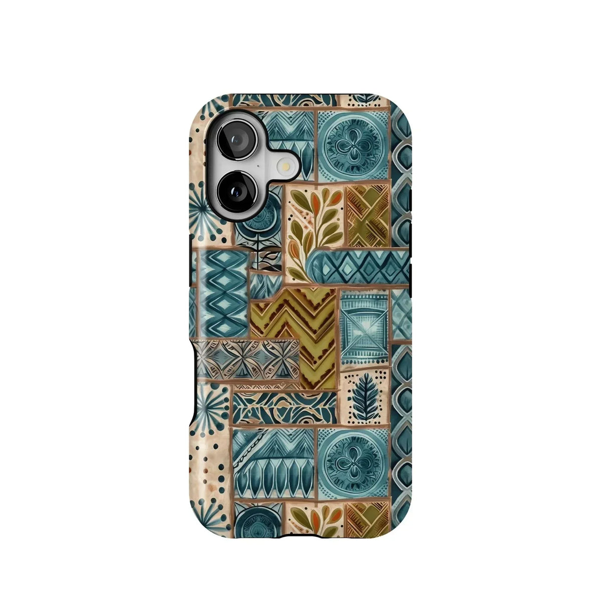 Lagoon Current Tapa Cloth iPhone Case - The Global Wanderer