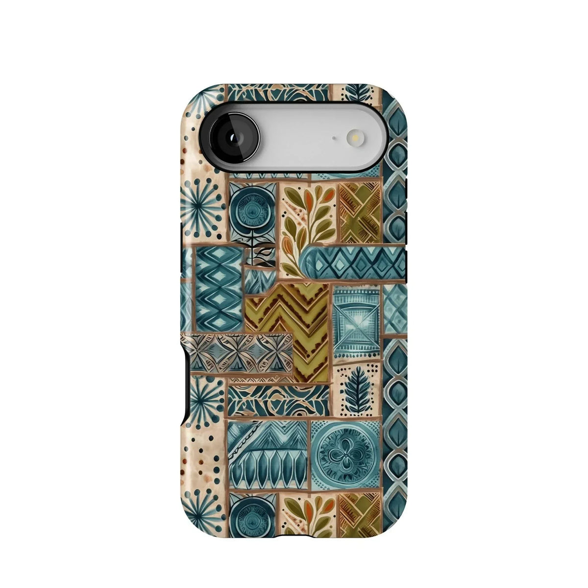 Lagoon Current Tapa Cloth iPhone Case - The Global Wanderer