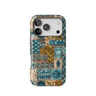 Lagoon Current Tapa Cloth iPhone Case - The Global Wanderer