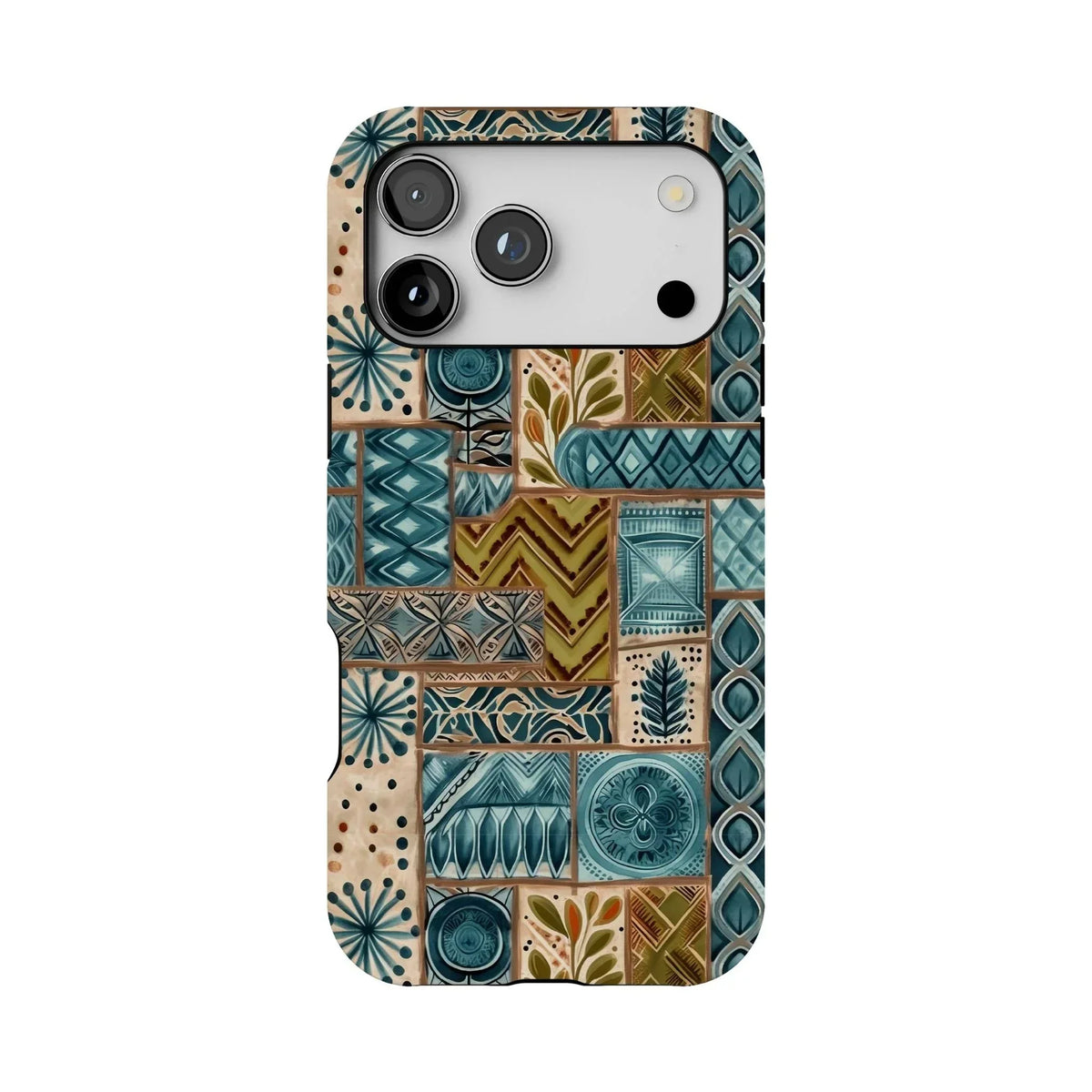 Lagoon Current Tapa Cloth iPhone Case - The Global Wanderer