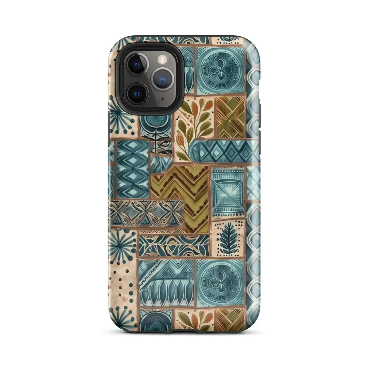 Lagoon Current Tapa Cloth iPhone Case - The Global Wanderer