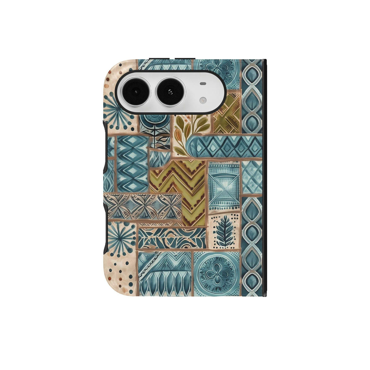 Lagoon Current Tapa Cloth iPhone Case - The Global Wanderer