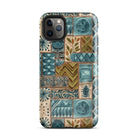 Lagoon Current Tapa Cloth iPhone Case - The Global Wanderer