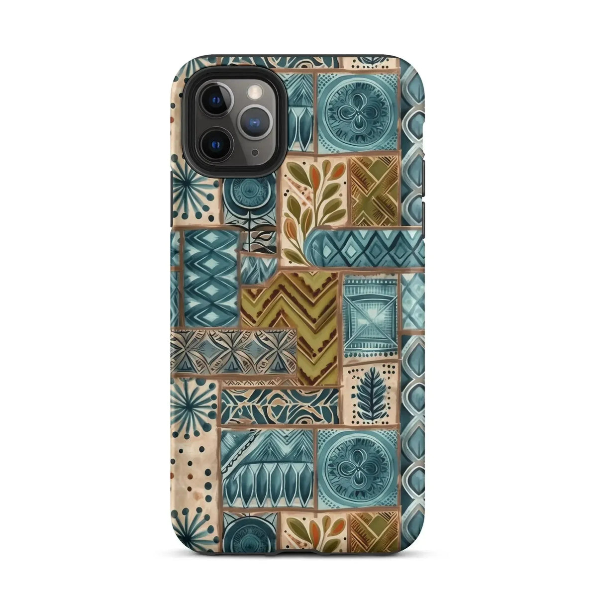 Lagoon Current Tapa Cloth iPhone Case - The Global Wanderer