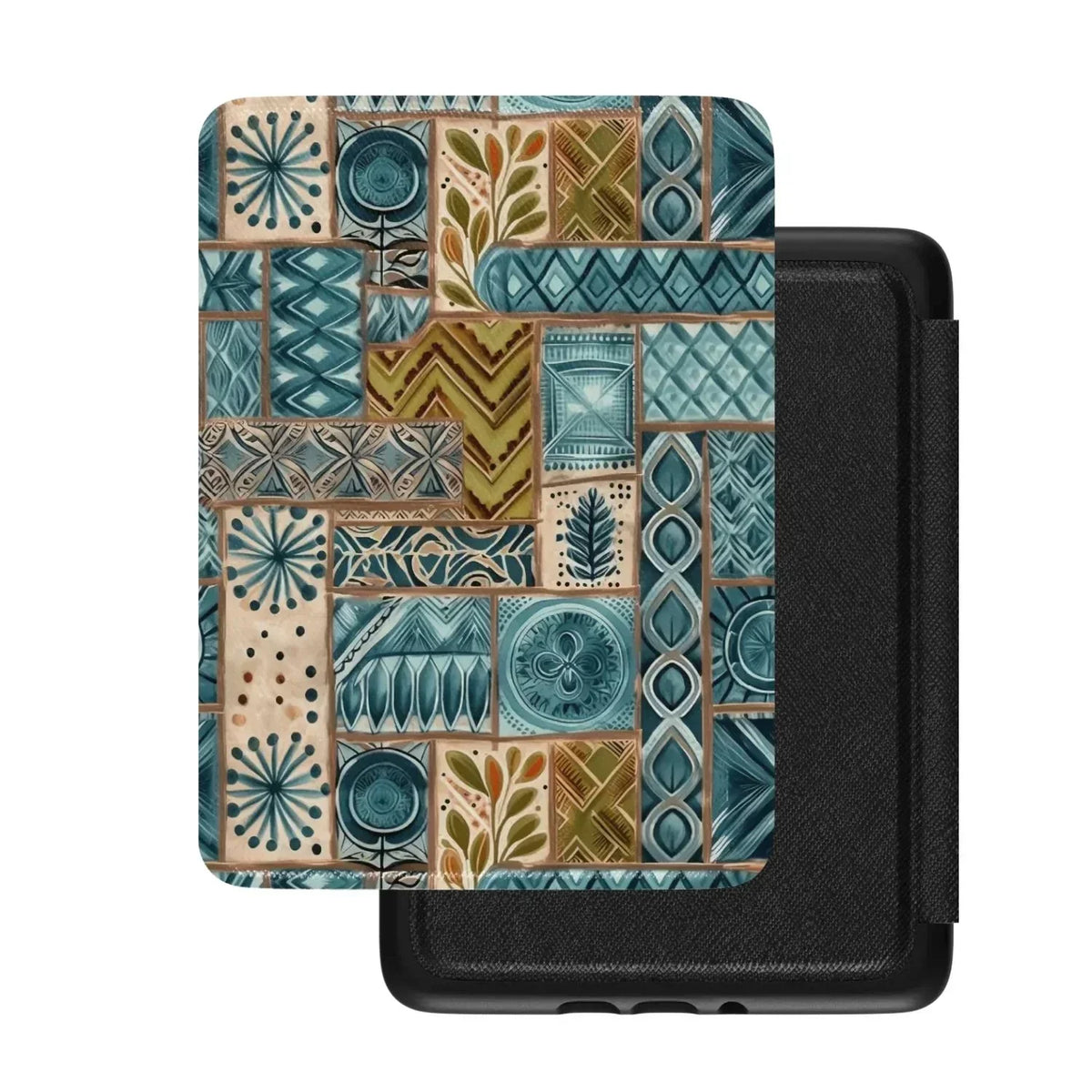 Lagoon Current Tapa Cloth Kindle Case - The Global Wanderer