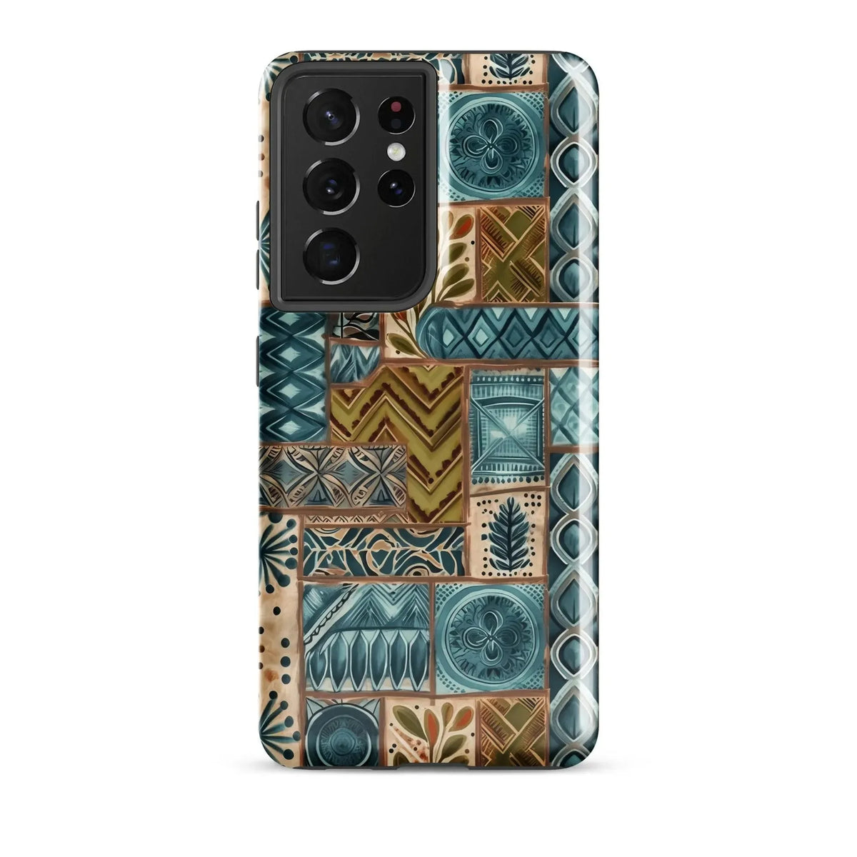 Lagoon Current Tapa Cloth Samsung Case - The Global Wanderer