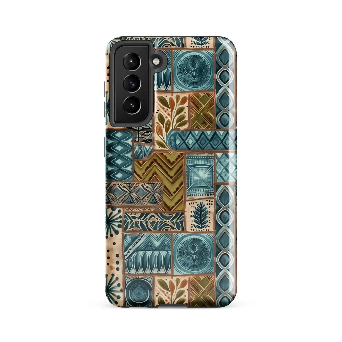 Lagoon Current Tapa Cloth Samsung Case - The Global Wanderer