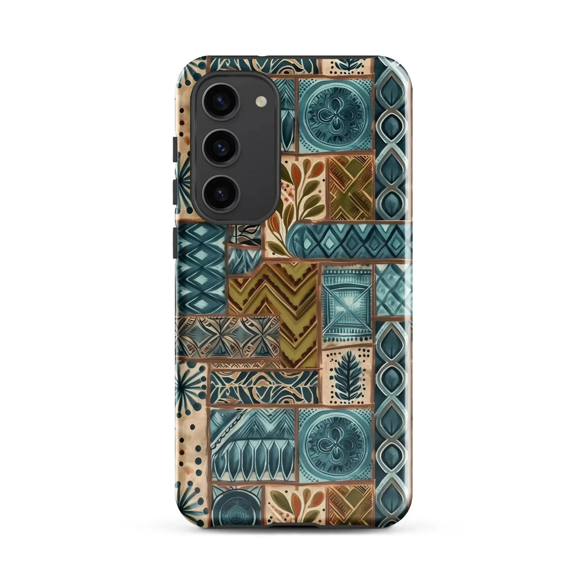 Lagoon Current Tapa Cloth Samsung Case - The Global Wanderer