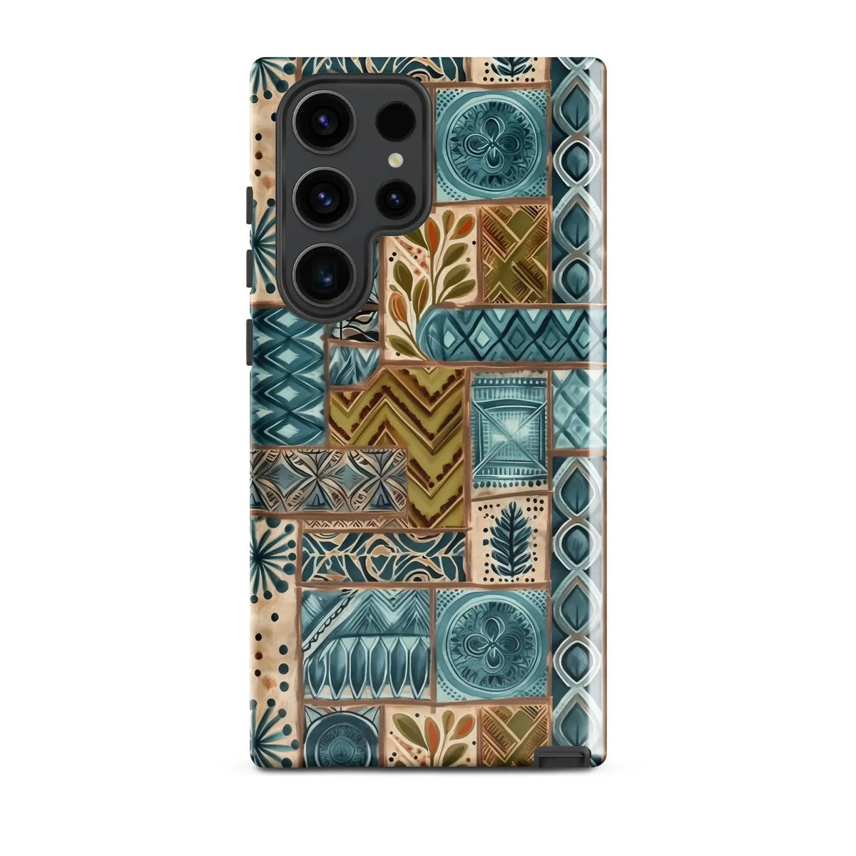 Lagoon Current Tapa Cloth Samsung Case - The Global Wanderer