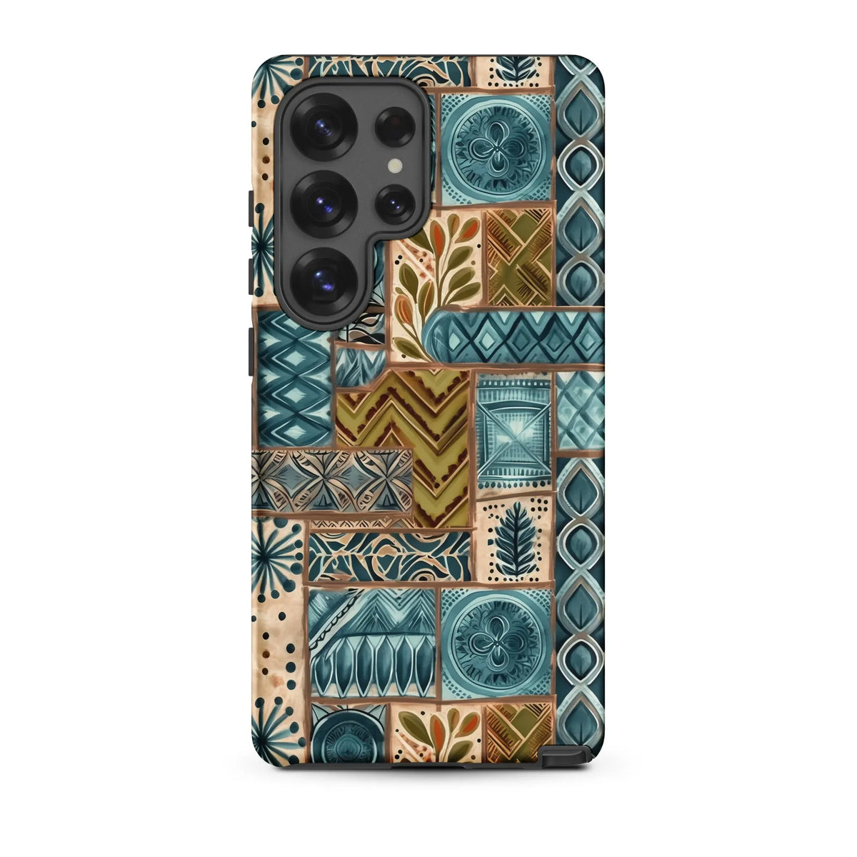 Lagoon Current Tapa Cloth Samsung Case - The Global Wanderer