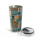 Lagoon Current Tapa Cloth Tumbler - The Global Wanderer