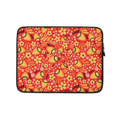 Russian Red Khokhloma Laptop Case