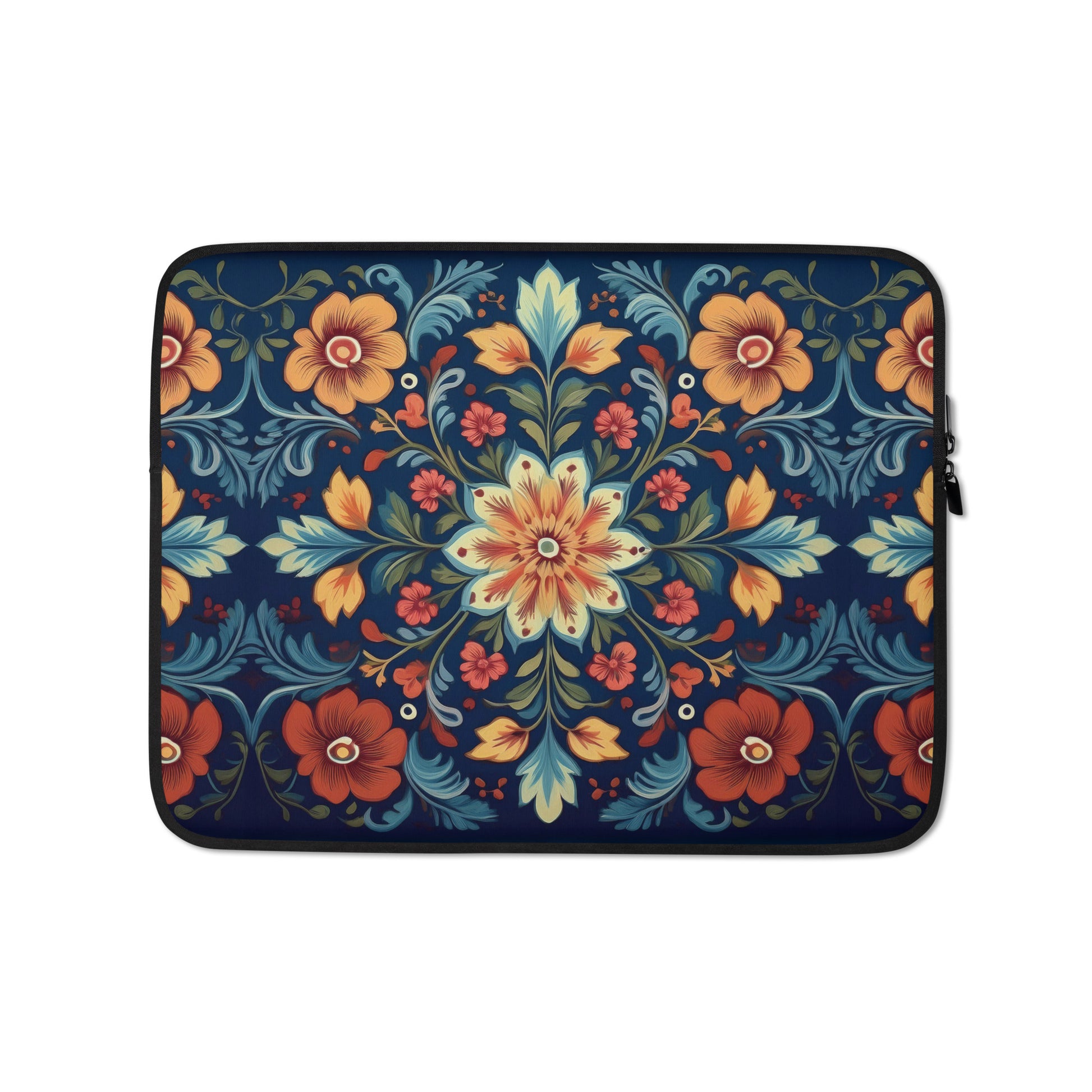 Norwegian Rosemaling Laptop Case - The Global Wanderer