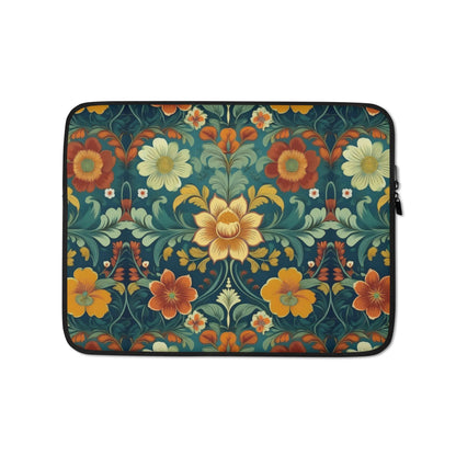 Norwegian Rosemaling Laptop Case - The Global Wanderer