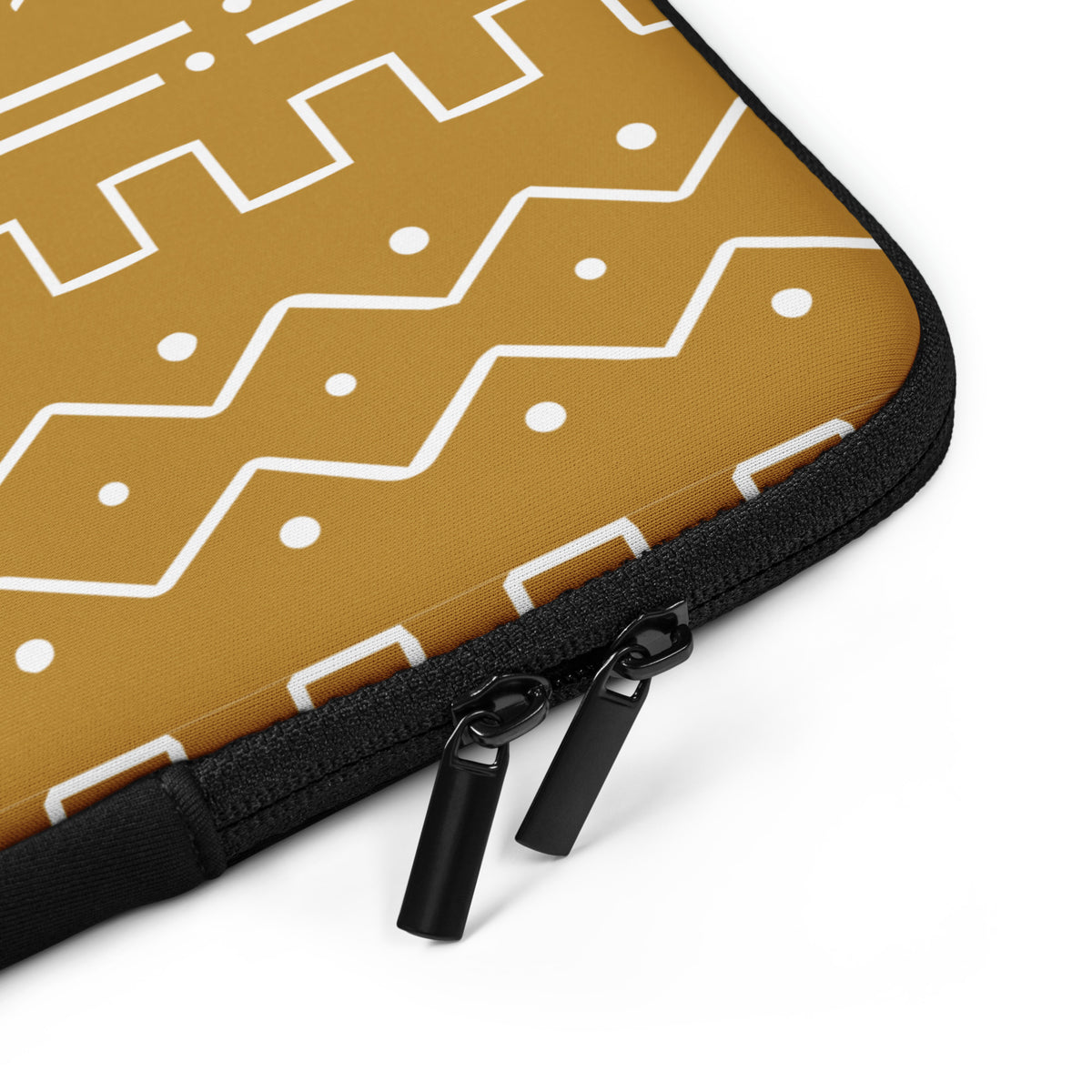 Savanna Ochre Mud Cloth Laptop Case - The Global Wanderer